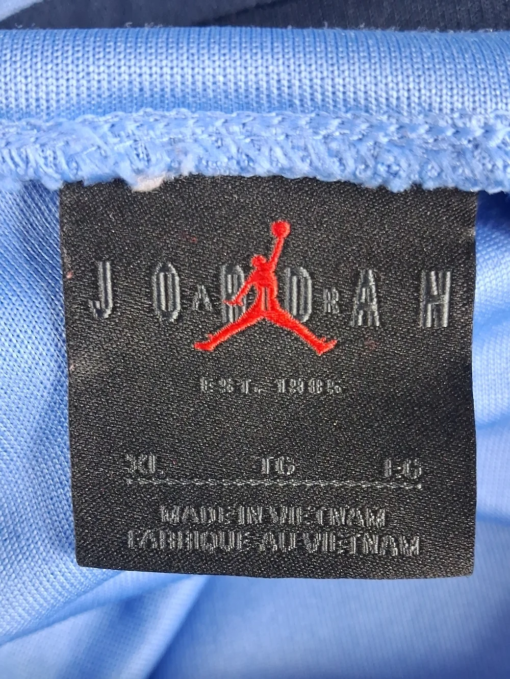 Jordan Brand North Carolina Tar Heels Basketball Blue & White Scuba Hood Hoodie